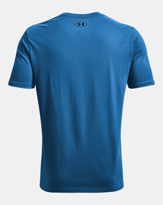 Men's UA Sportstyle Left Chest Short Sleeve Shirt, Blue, pdpMainDesktop image number 5